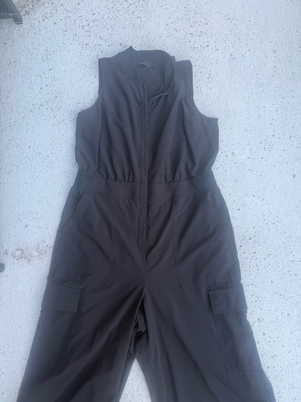Athleta Women's Black Jumpsuit Size 16 - Picture 4 of 8